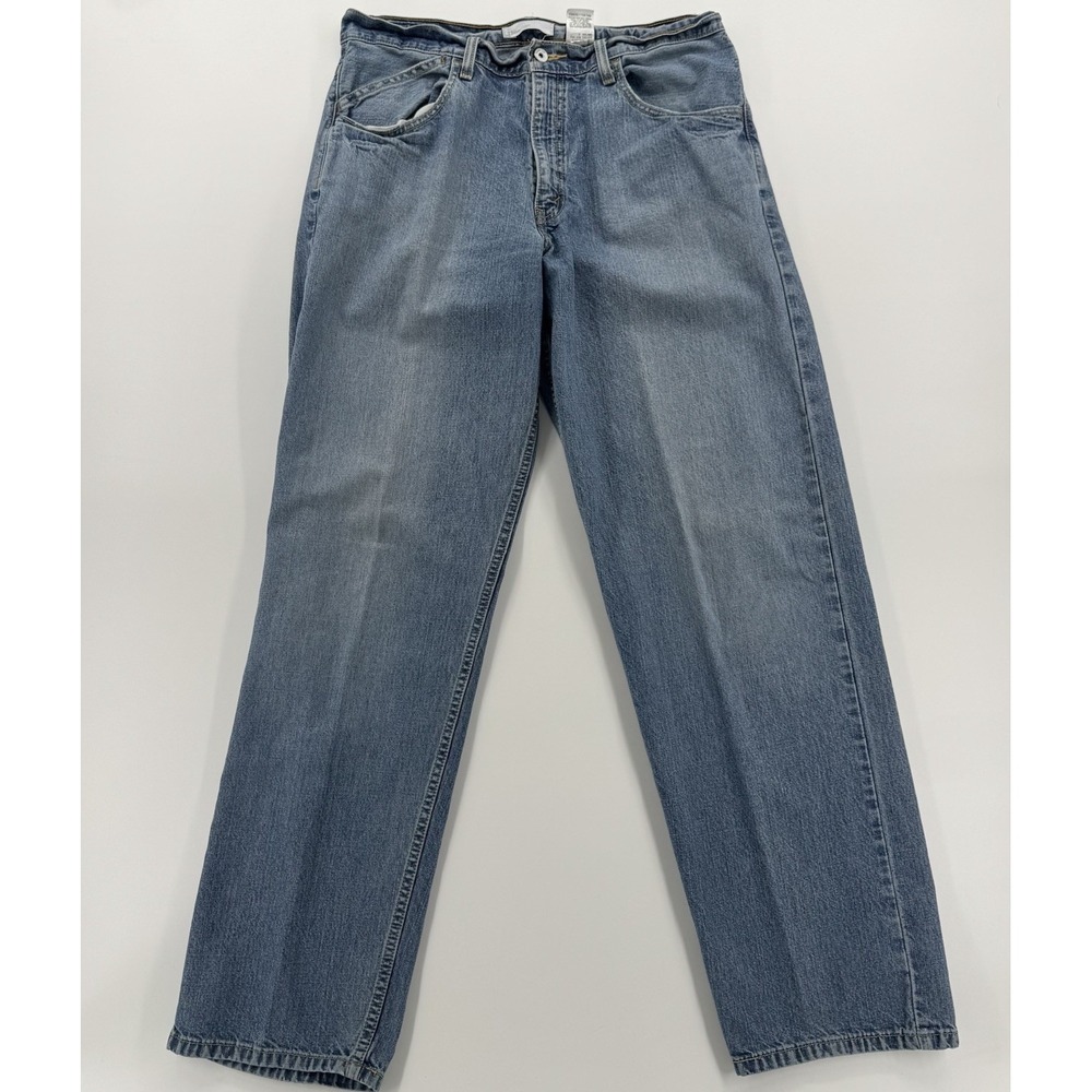 Levi's Silvertab Baggy Jeans Mens 34x34 Vtg Y2K Loose Fit Denim Light Distressed